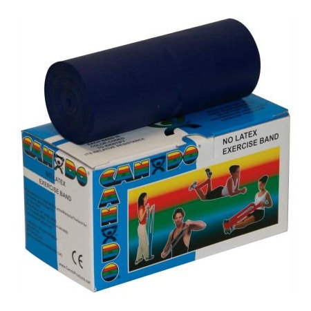 Fabrication Enterprises CanDo Latex-Free Exercise Band, Blue, 6 Yard Roll, 1 Roll/Box 1356786